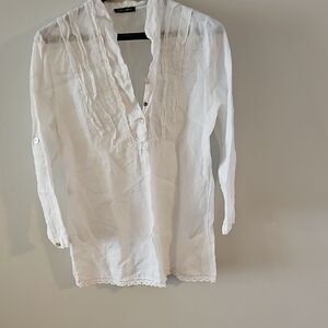 Elegant White Women's Blouse